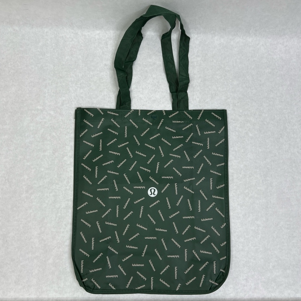 LULULEMON Large Green Reusable Shopping Tote Bag